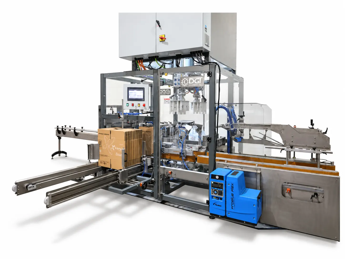 Automatic Case Packer for Gallon Containers